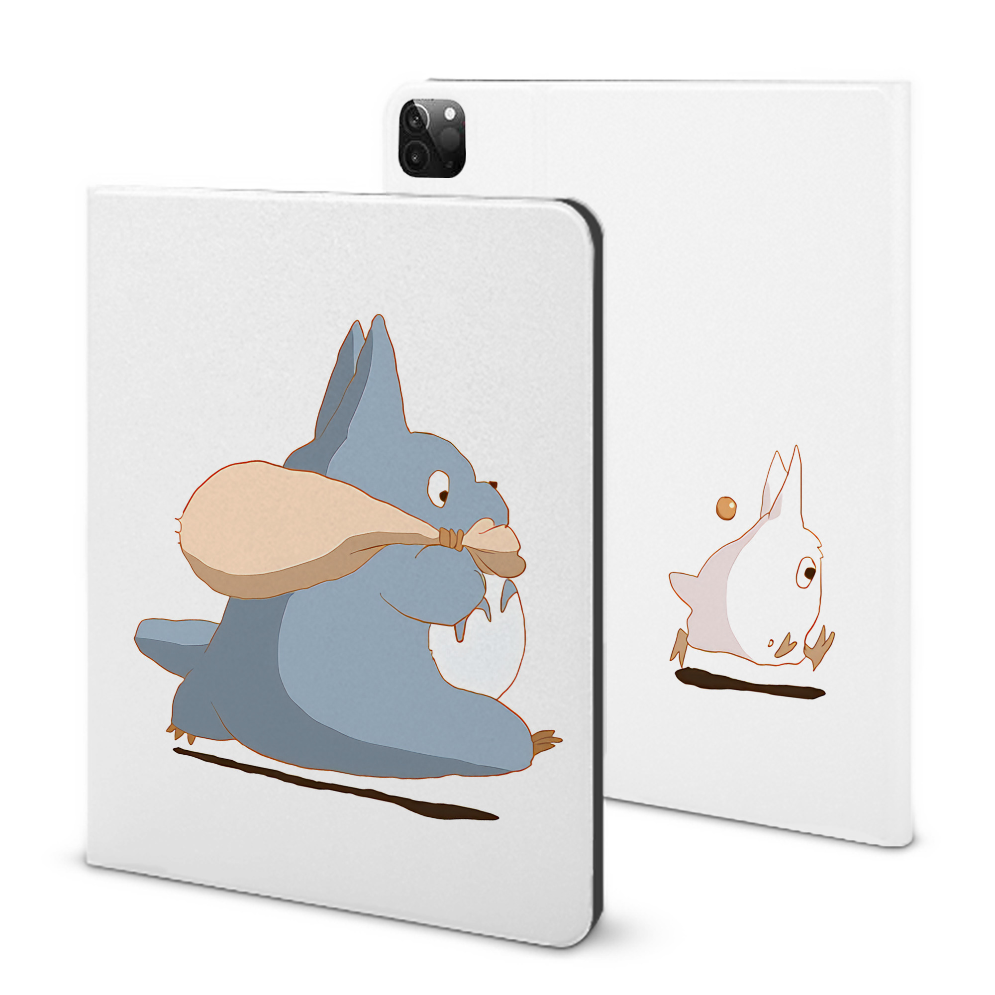 （画像用） となりのトトロ 草壁メイ 草壁サツキ My Neighbor Totoro Satsuki Kusakabe Mei Kusakabe IPadケース ペンホルダー付き ブックスタイルデザイン